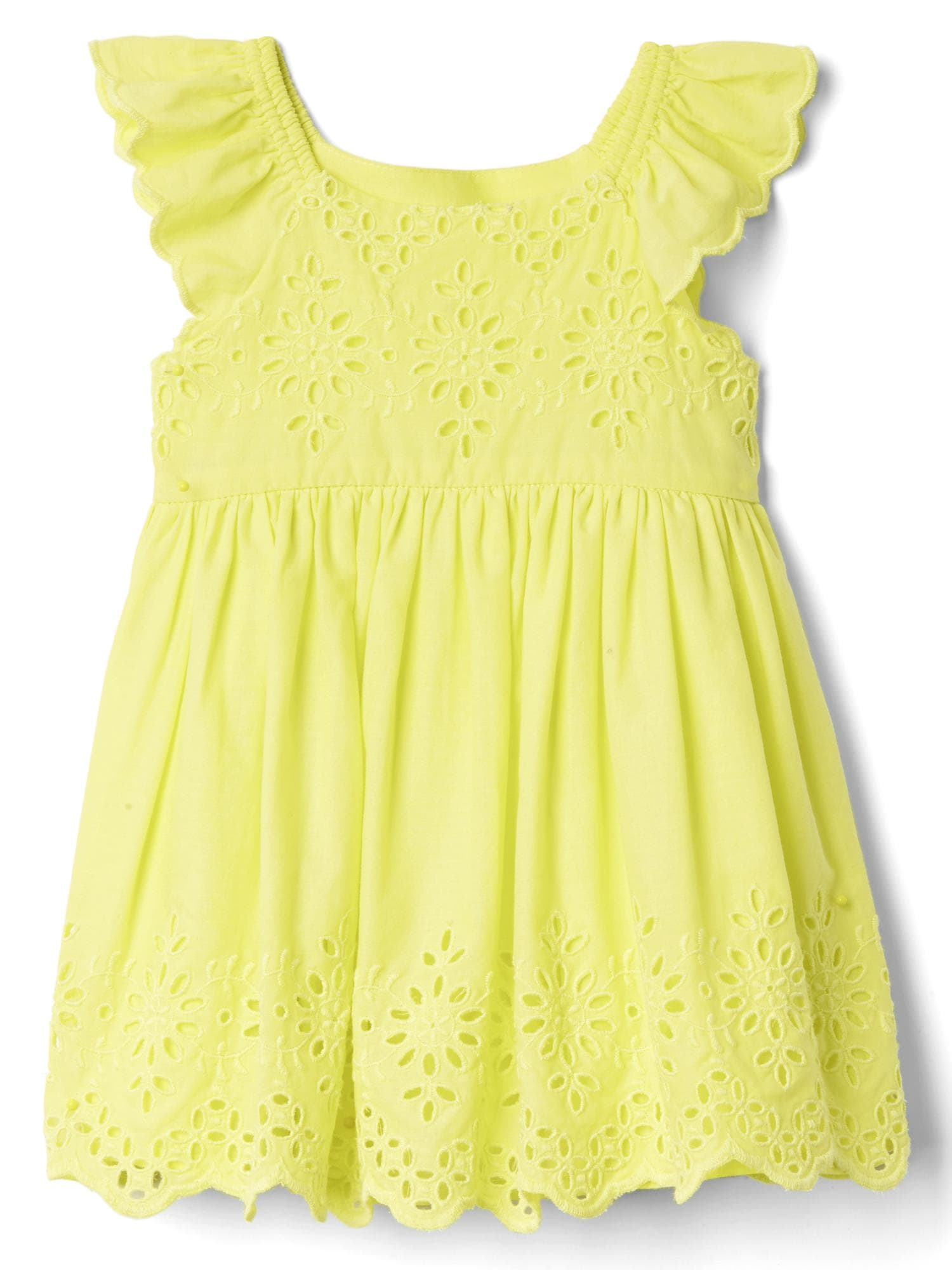 Gap eyelet flutter outlet dress