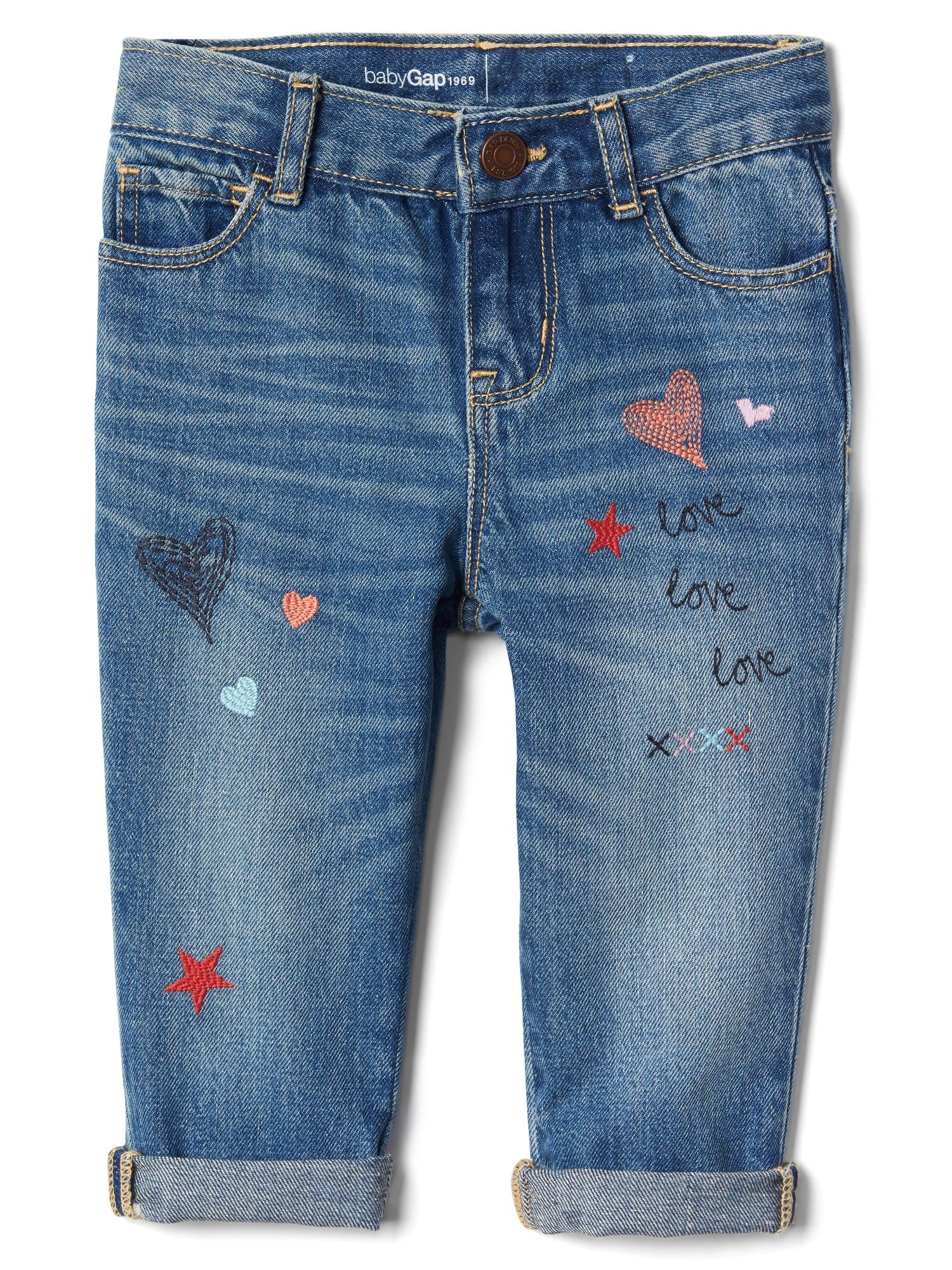 Gap embroidered online jeans