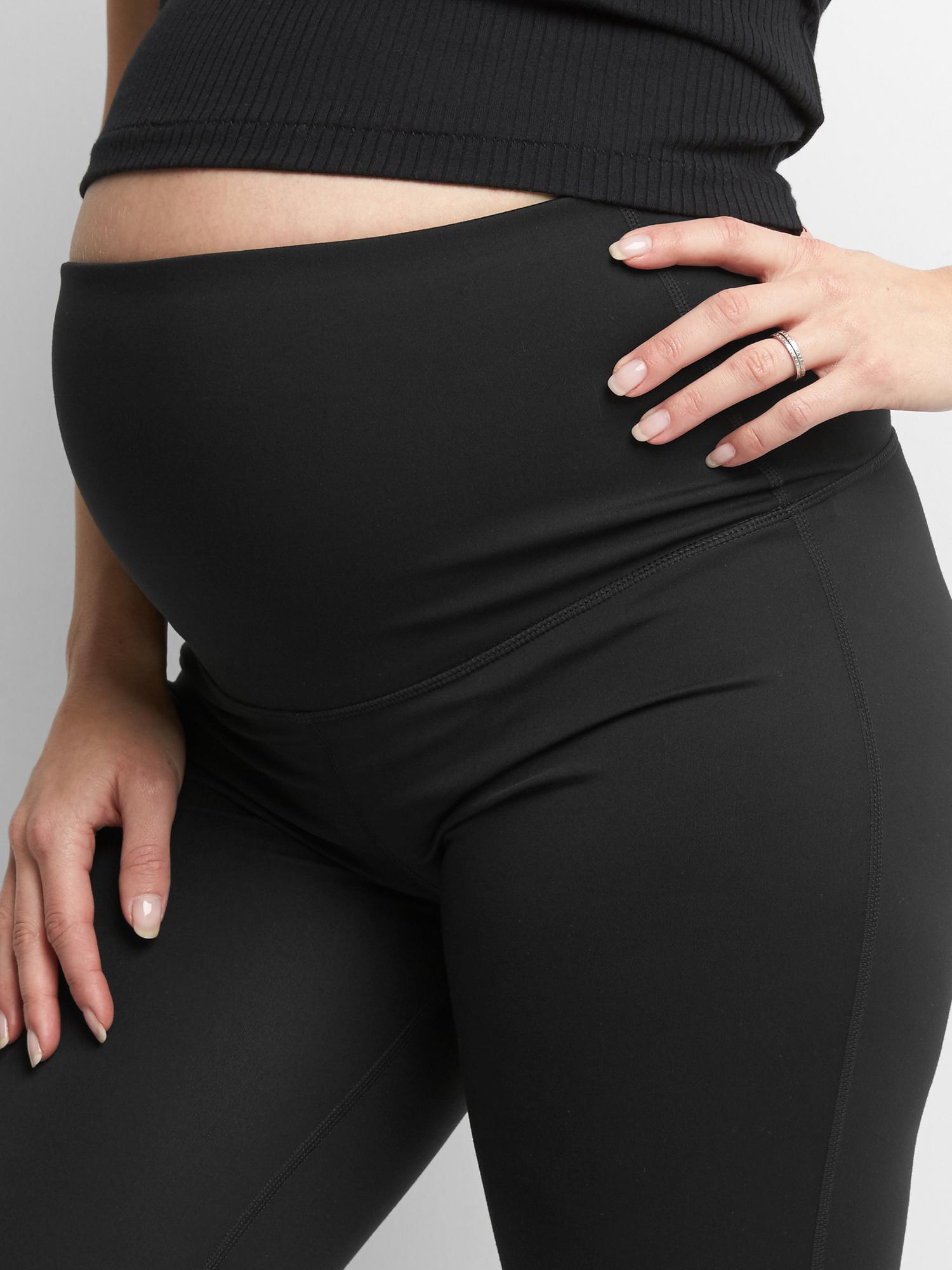 NWT Gap Maternity Pants Stretch 0A Charcoal Gray Full panel