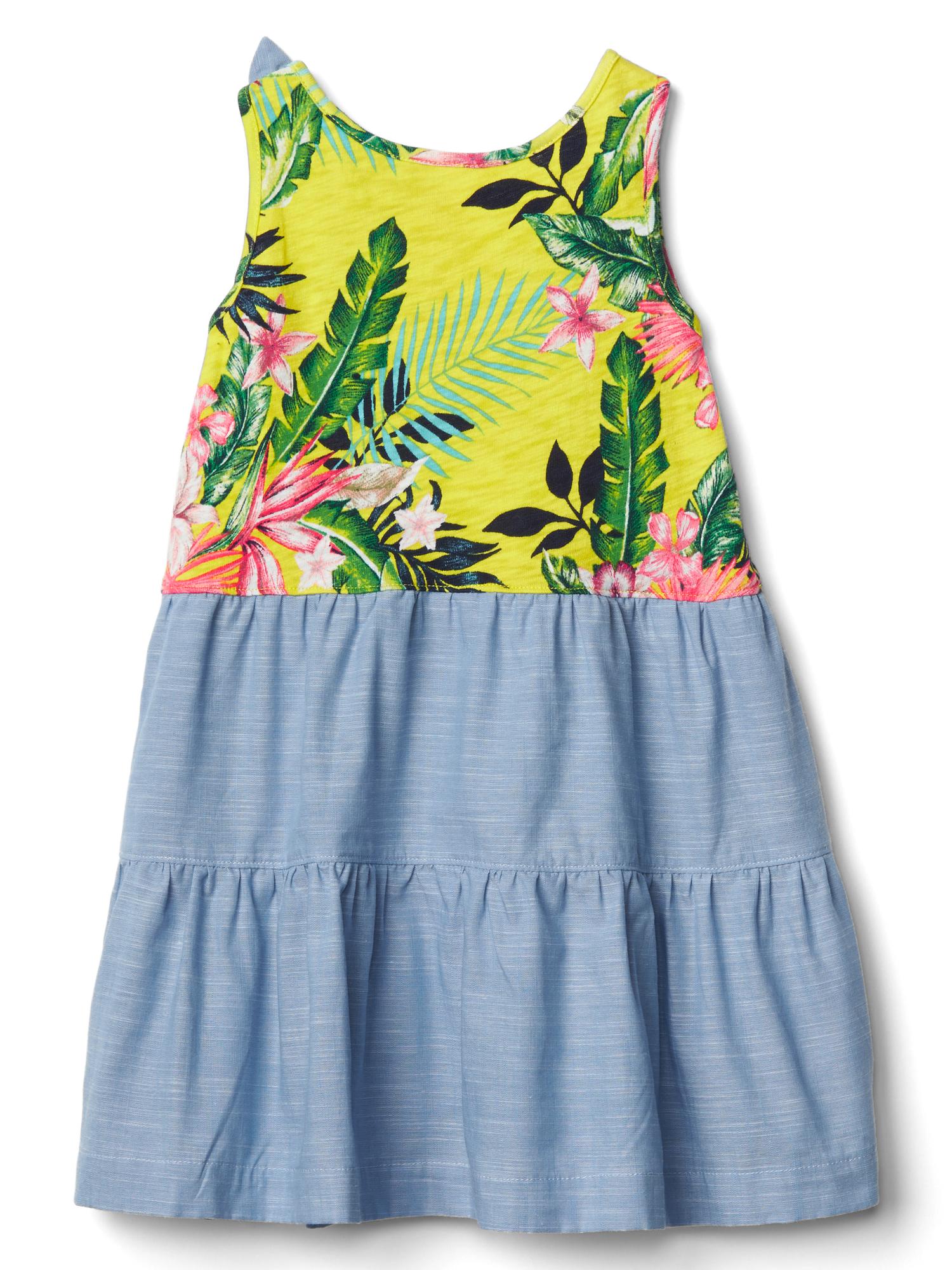 Bow tank tier dress | Gap