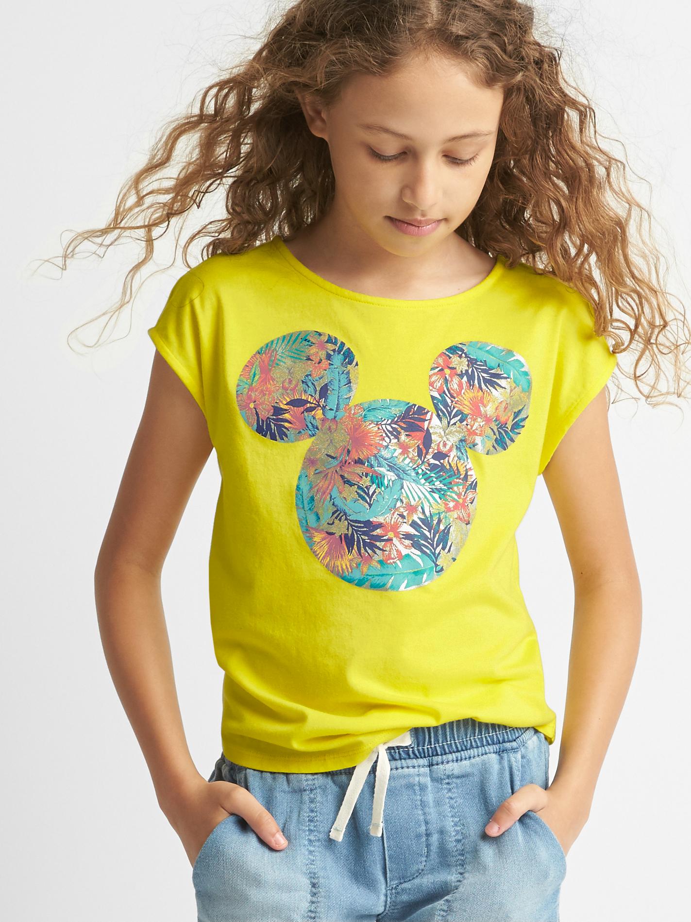 GapKids | Disney Mickey Mouse and Minnie Mouse tropic cap tee | Gap