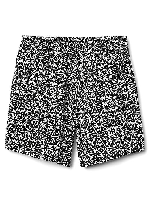 Image number 3 showing, Print pull-on tassel shorts