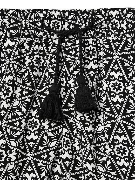 Image number 4 showing, Print pull-on tassel shorts