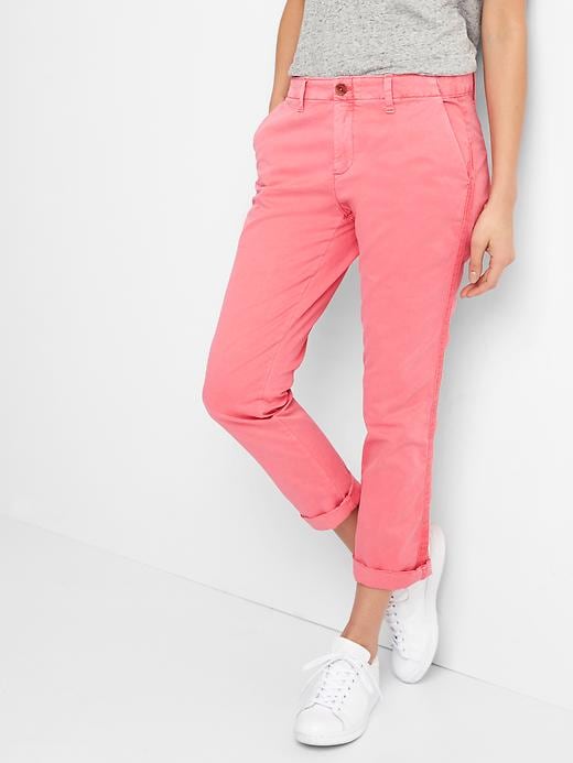 View large product image 1 of 1. Girlfriend Twill Stripe Chinos