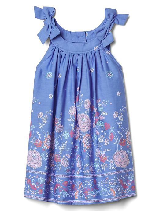 Image number 1 showing, Floral border bow dress.