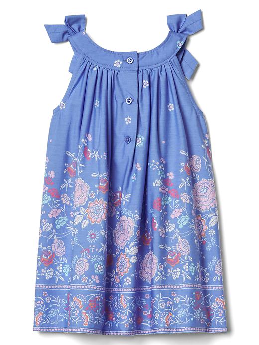 Image number 2 showing, Floral border bow dress.