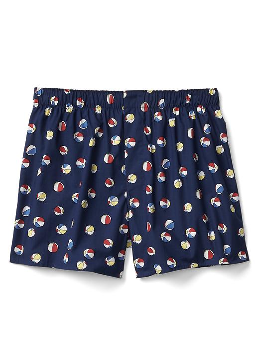 View large product image 1 of 1. Poplin print boxers (4.5")