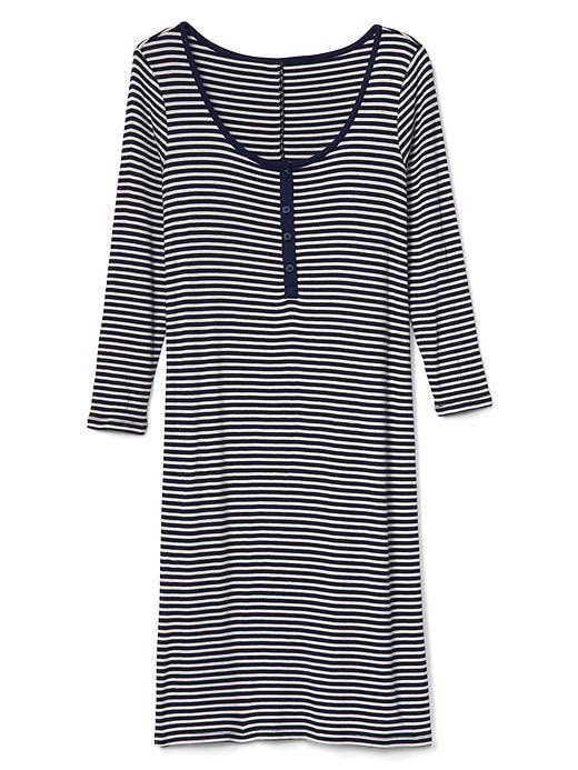 Stripe henley mini shirtdress | Gap