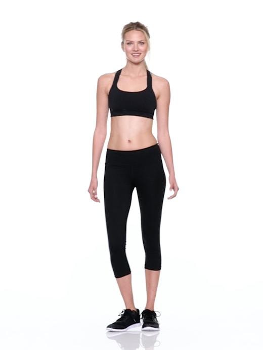 GapFit Blackout Technology Reflective Speck Crop Leggings Women's