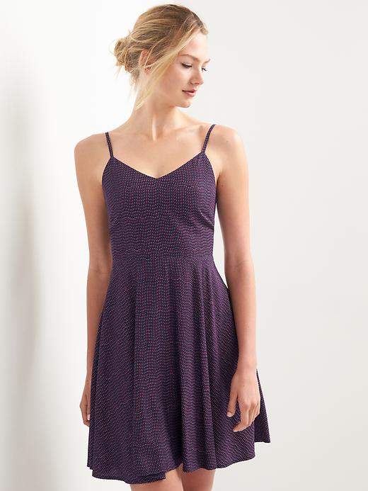 View large product image 1 of 1. Fit and flare cami dress
