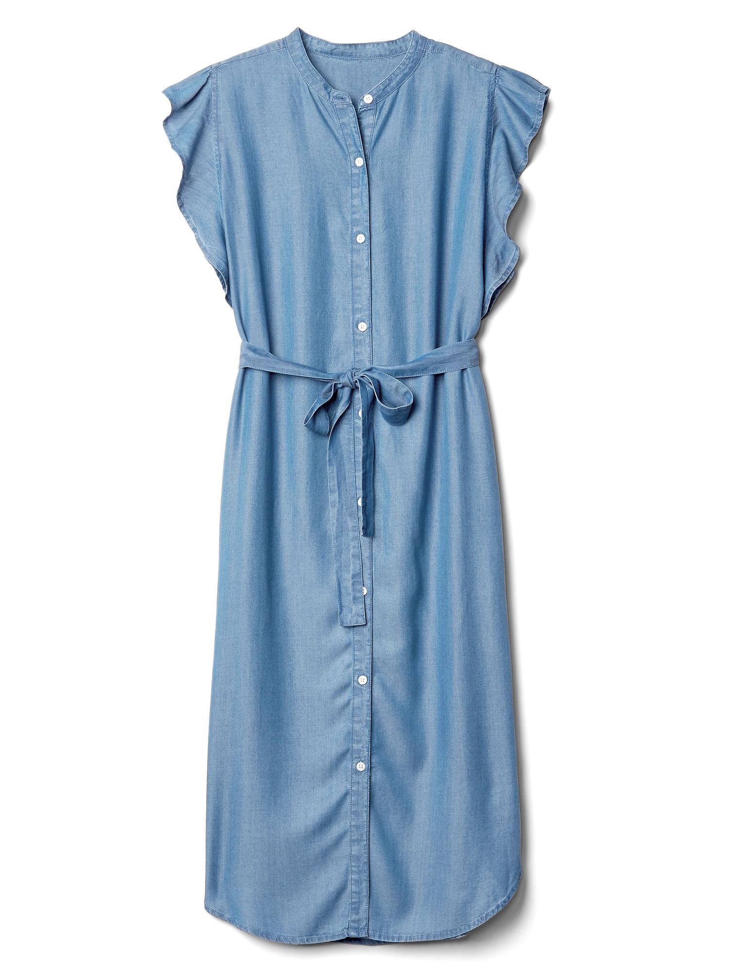 TENCEL™ midi shirtdress | Gap