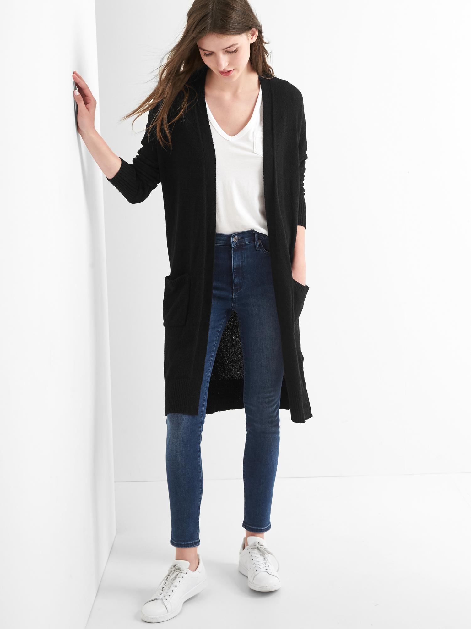 Gap textured shop open front cardigan