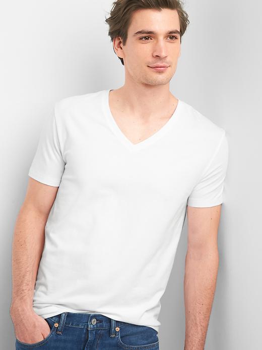 Image number 5 showing, Stretch V-Neck T-Shirt