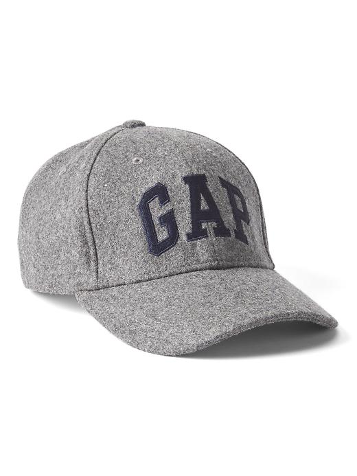 View large product image 1 of 1. Wool logo baseball hat