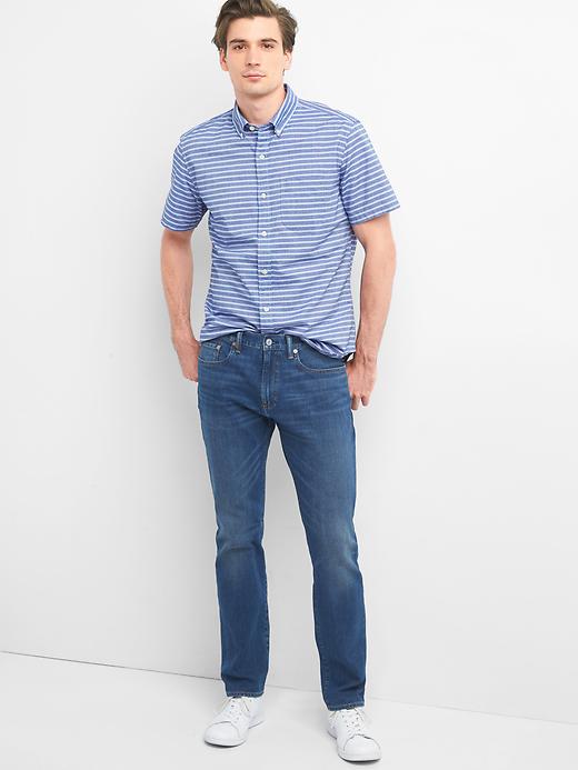 Oxford short sleeve standard fit shirt | Gap