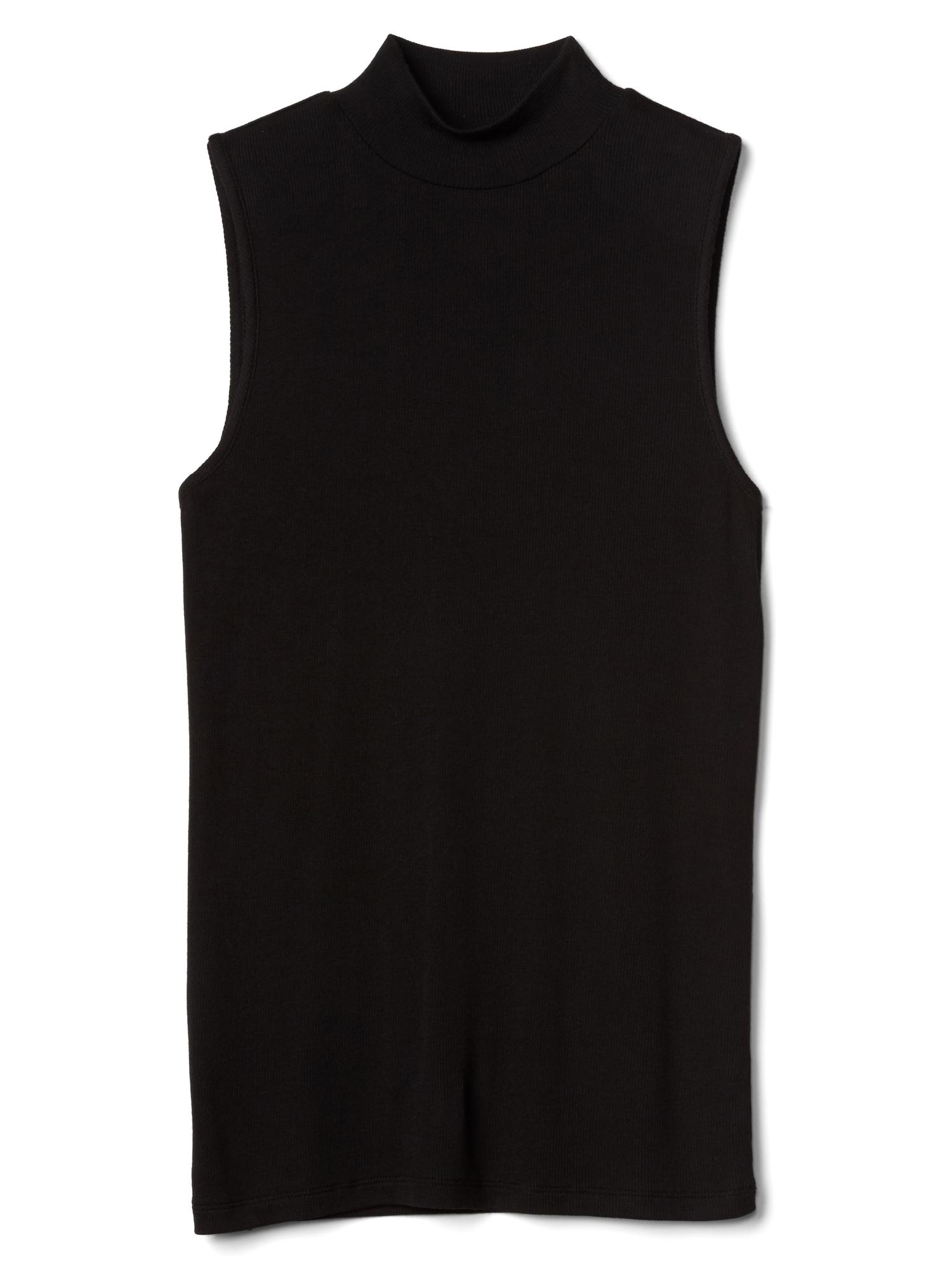 Ribbed sleeveless mockneck | Gap