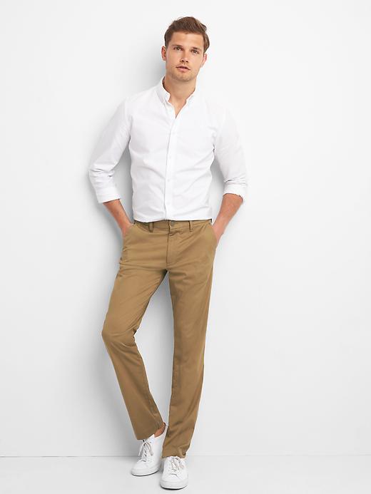 Image number 3 showing, Lightweight Khakis in Slim Fit with GapFlex