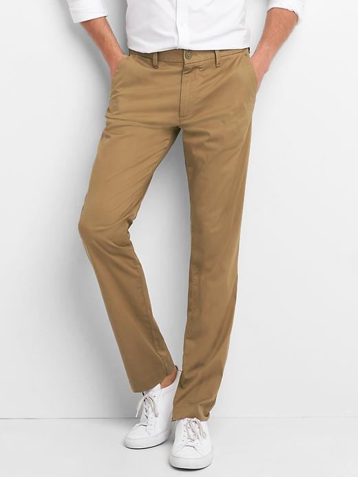 Image number 1 showing, Lightweight Khakis in Slim Fit with GapFlex