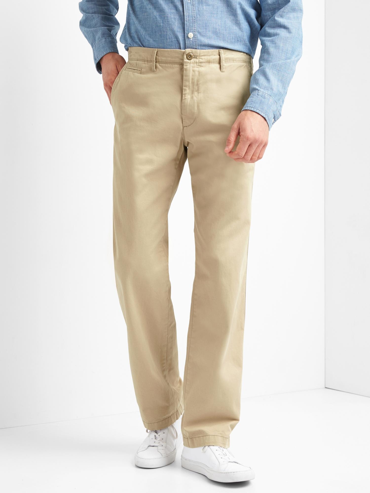 Vintage Wash Khakis in Relaxed Fit