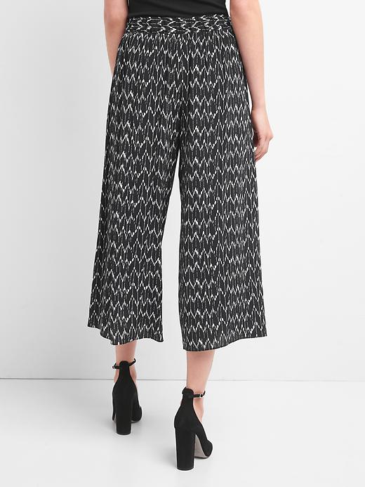 Grey Printed Culottes