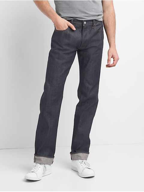 Mens Button Fly Jeans