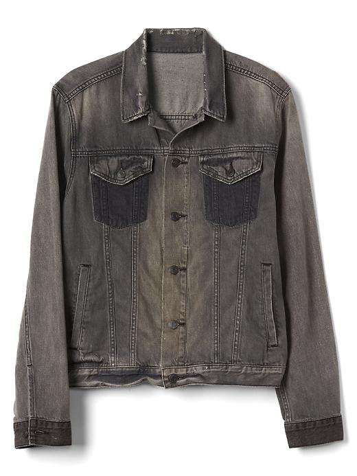 Icon distressed denim jacket | Gap