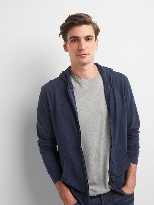 Marled zip hoodie | Gap