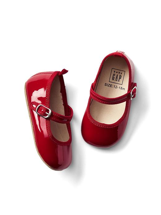 View large product image 1 of 1. Patent leather mary janes