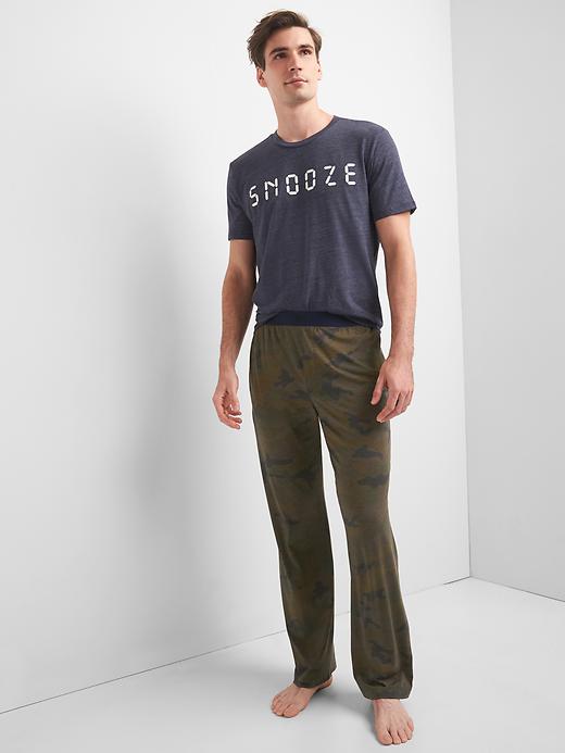 Image number 3 showing, Camo modal pants
