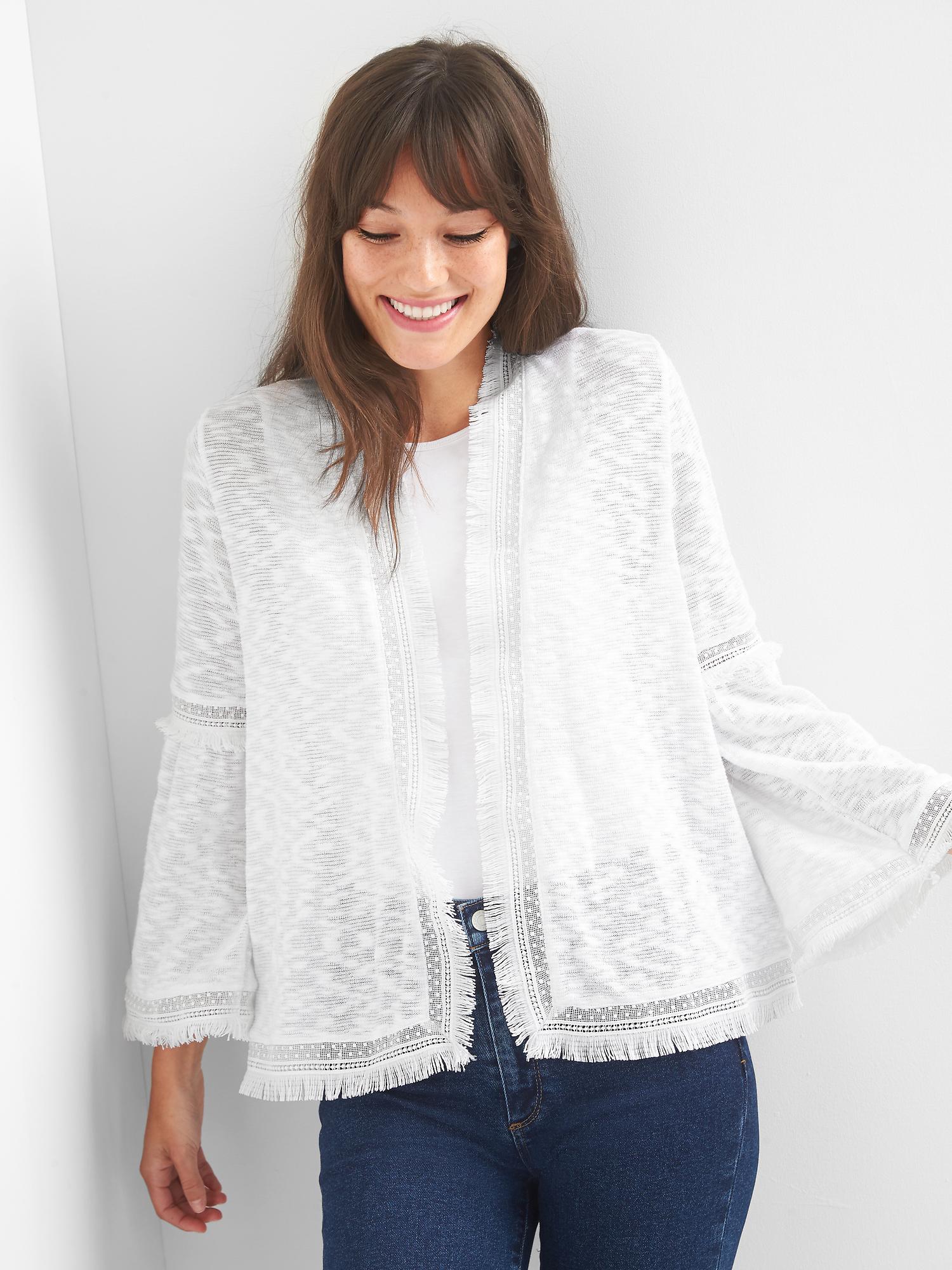 Gap 2025 fringe cardigan