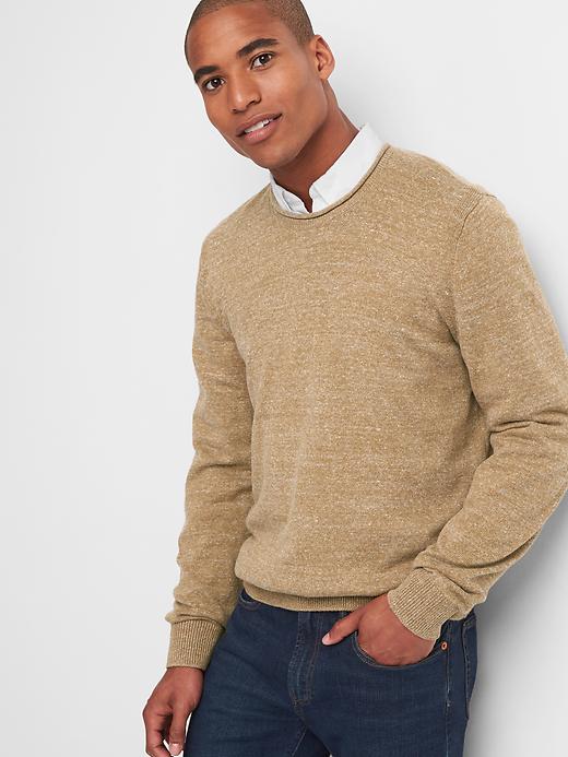 View large product image 1 of 1. Marled roll-neck sweater