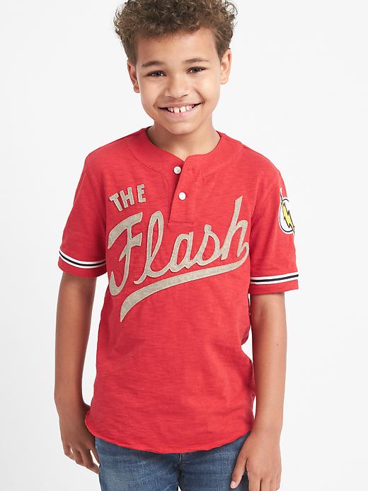 Image number 1 showing, GapKids &#124 DC&#153 superhero slub henley