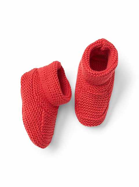 gap knit booties