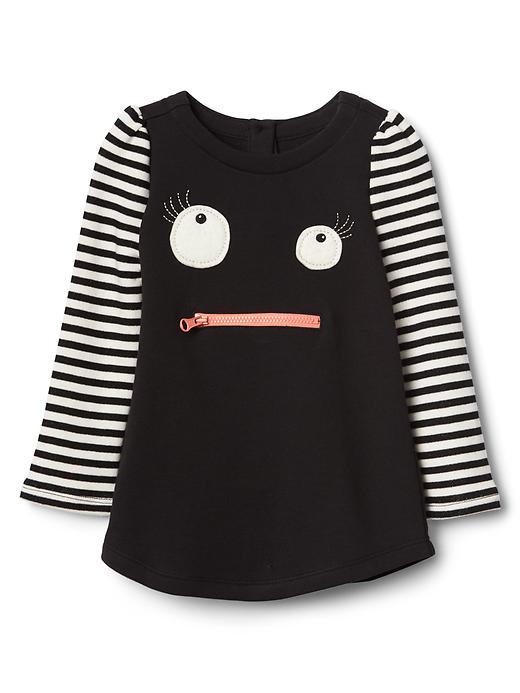 Halloween monster stripe dress | Gap