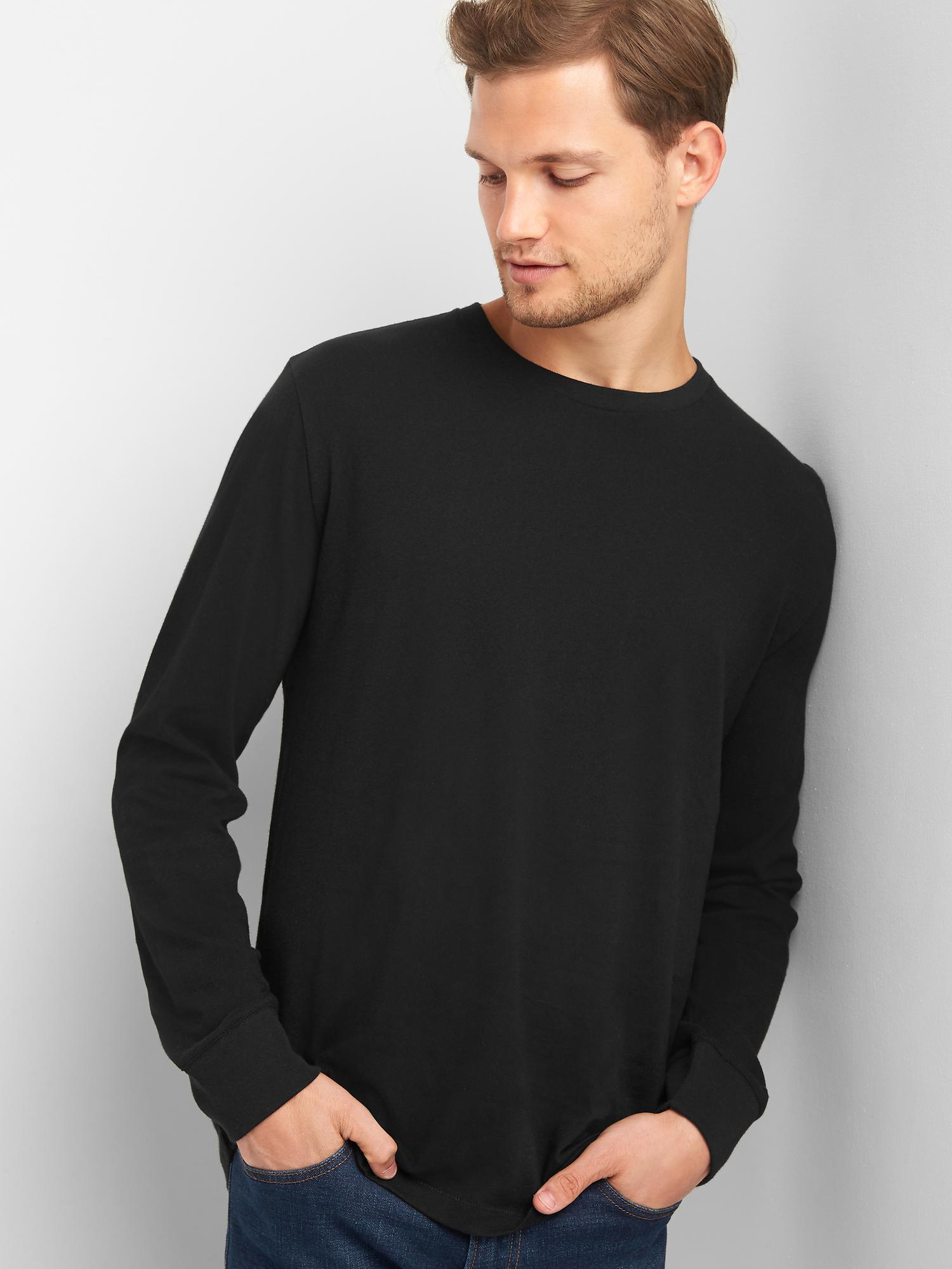 Essential Long Sleeve Crewneck T-Shirt | Gap