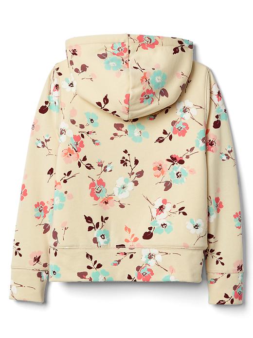 Image number 3 showing, Cozy logo floral zip hoodie