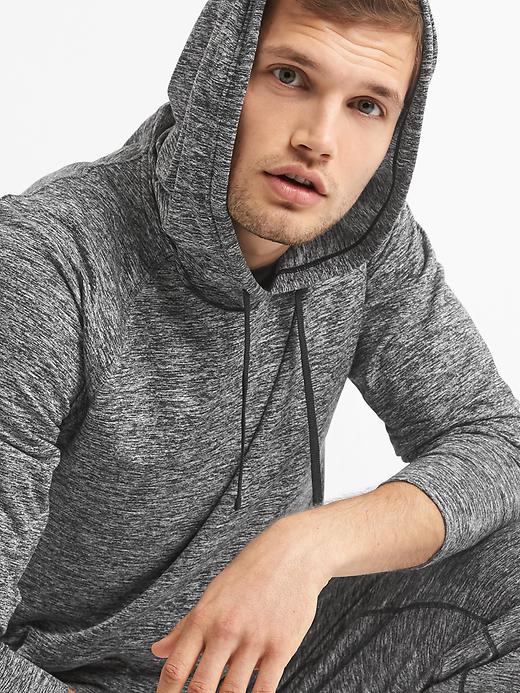 Image number 1 showing, GapFit brushed tech jersey hoodie