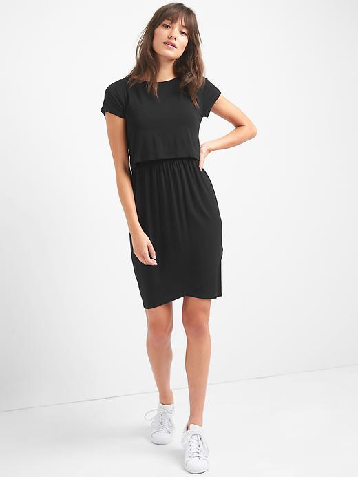 Image number 1 showing, Maternity Nursing T-Shirt Dress