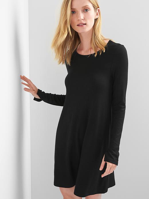 Softspun long sleeve swing dress | Gap