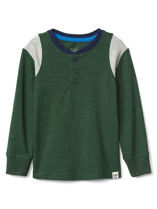 Long sleeve slub henley | Gap