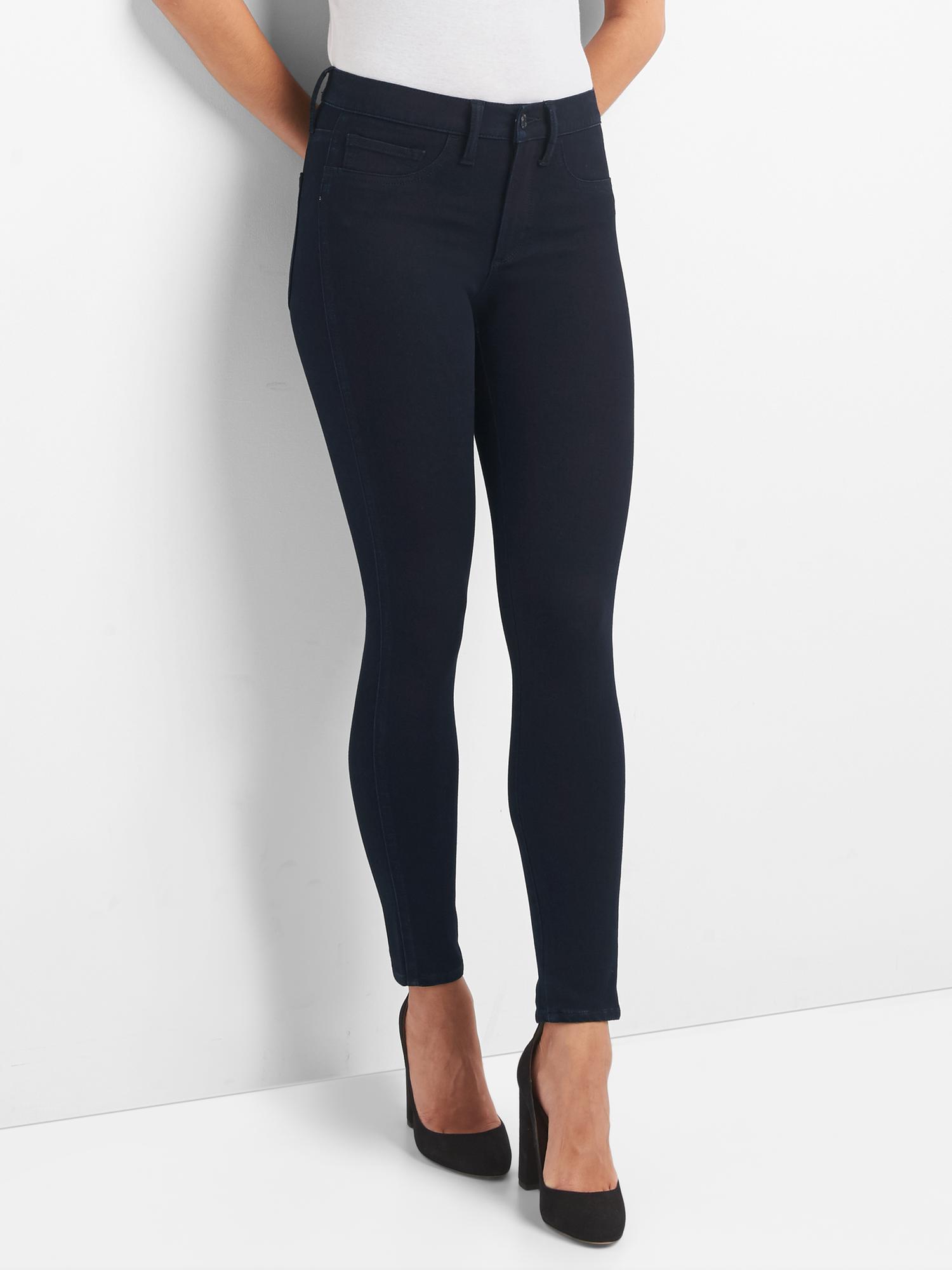 Mid rise ultra sleek jeggings | Gap