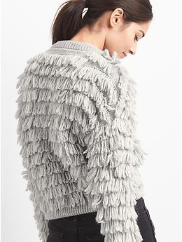 Loop-fringe cardigan | Gap