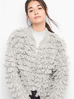 Gap on sale fringe cardigan