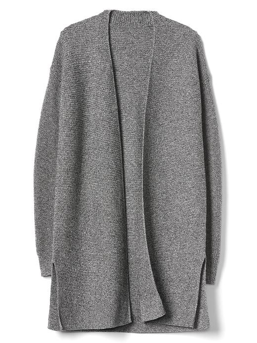 Image number 6 showing, Textured open-front cardigan
