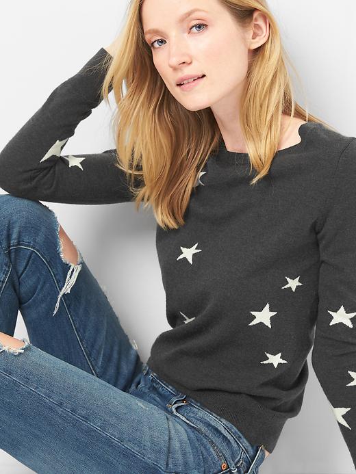 Merino star crewneck sweater | Gap