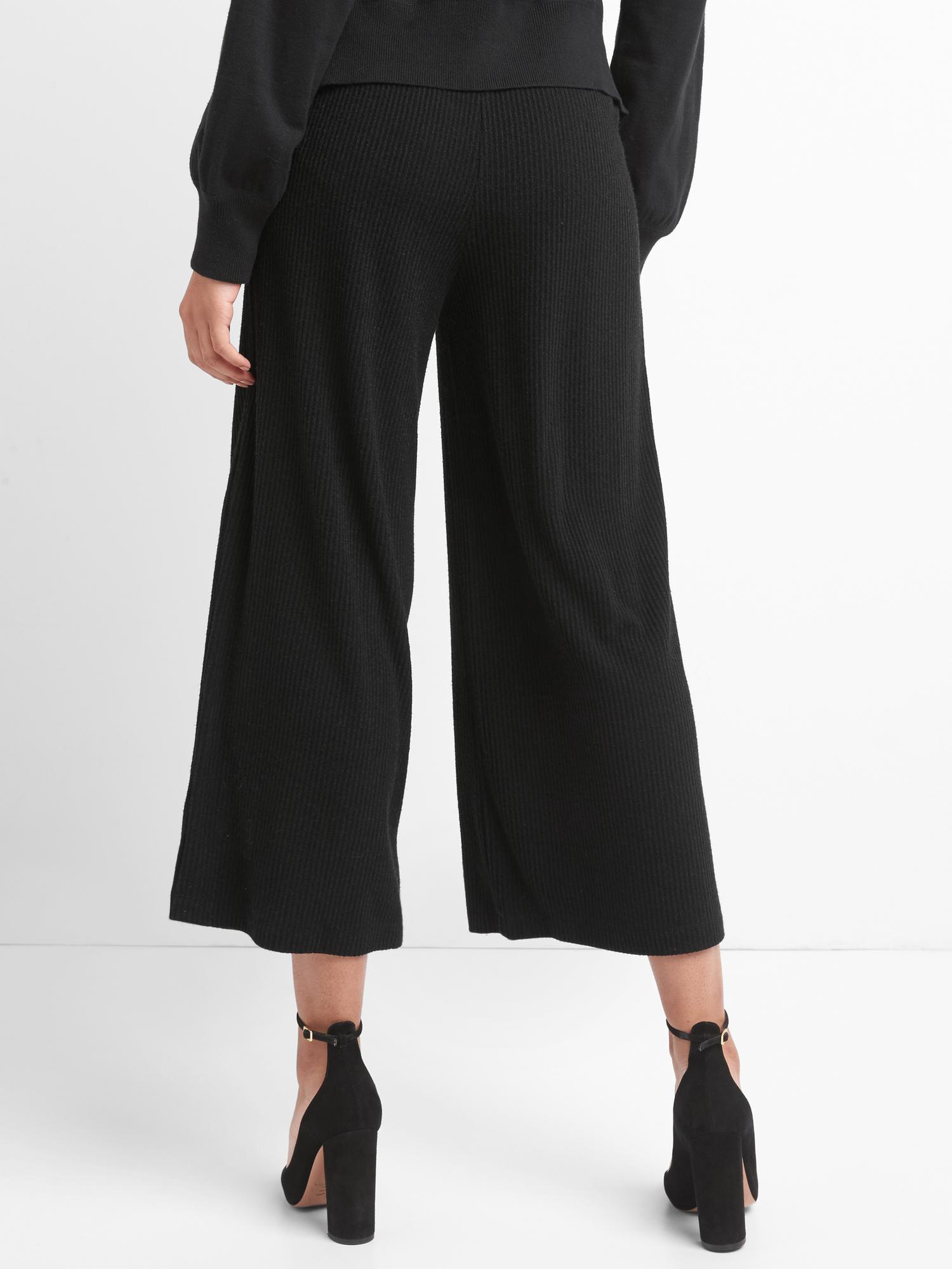 Gap wide leg hot sale cropped pants