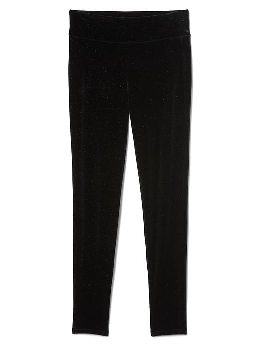 Image number 6 showing, High rise sparkle velvet leggings