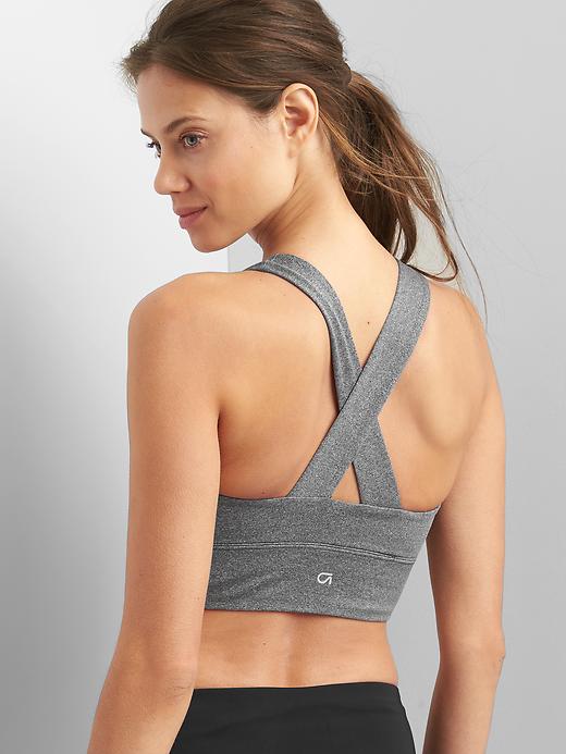 Image number 1 showing, Medium impact crossback sports bra