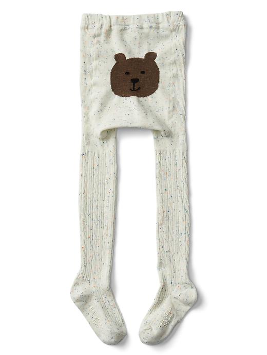 View large product image 1 of 1. Cable-knit sweater tights