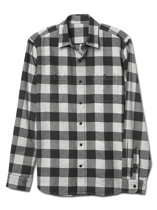 Flannel plaid standard fit shirt | Gap